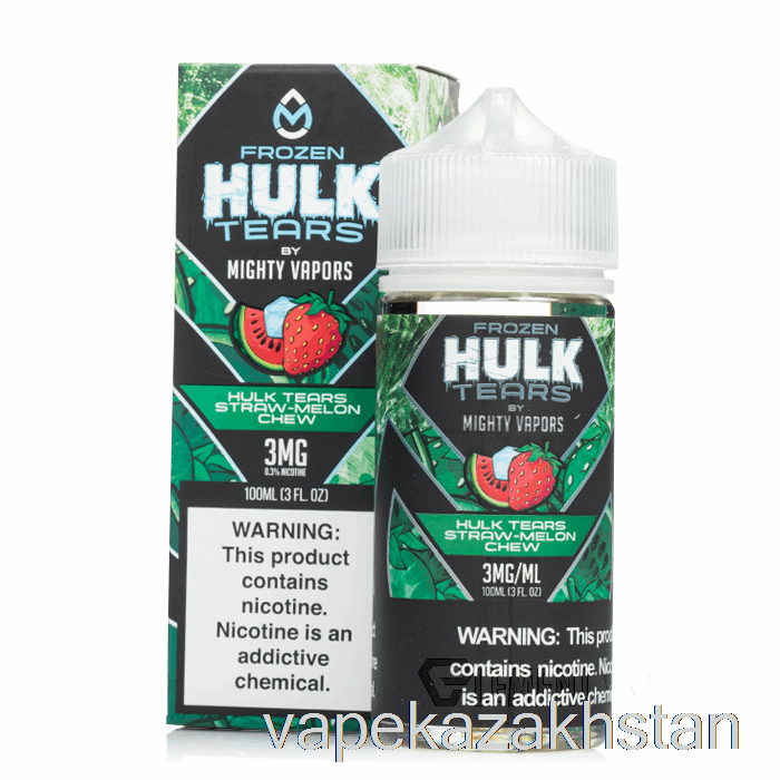 Vape Disposable Frozen Hulk Tears Straw Melon Chew - Hulk Tears - 100mL 6mg